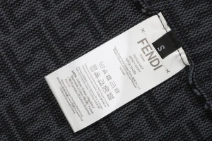 Fendi All-Over FF Jacquard Knit T-Shirt Wash label