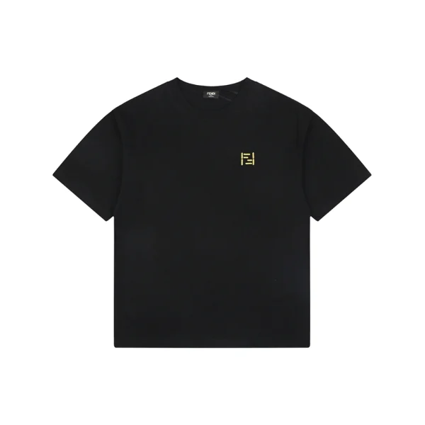 Fendi FF Mini Logo Embroidered T-Shirt Front view