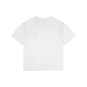 Fendi Multicolor FF Embroidery Cotton T-Shirt White Back view