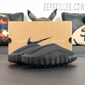 Fragment x Nike Mind 001 Black front-side view with concept testing box and clean design