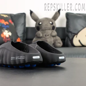 Nike Mind 001 Black heel detail with Fragment branding and minimal heel structure