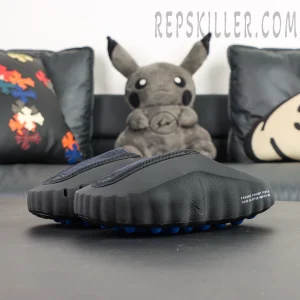 Fragment x Nike Mind 001 Black full view with futuristic casual slip-on style