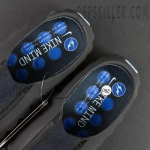 Fragment x Nike Mind 001 insole detail with Nike Mind branding and collaboration graphics