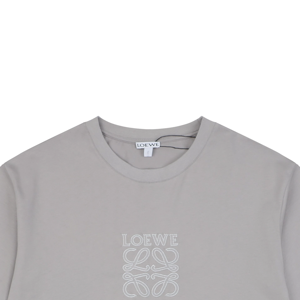 Loewe Anagram Embroidered T-Shirt Grey