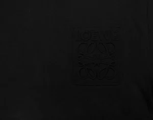 Loewe Embossed Anagram Cotton T-Shirt Black Brand