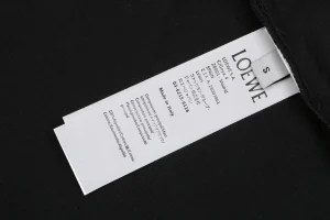 Loewe Embossed Anagram Cotton T-Shirt Black Wash label