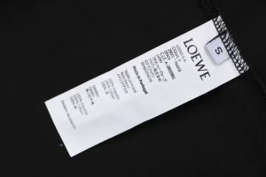 Loewe Frog Embroidered Anagram Cotton T-Shirt Black Wash label