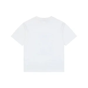 Loewe Green Orange Anagram Embroidered Logo T-Shirt White Back view