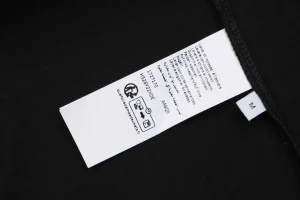 Loewe Logo Pocket Cotton T-Shirt Black Wash label