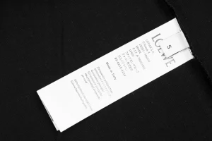 Loewe Tonal Anagram Pocket Embroidered T-Shirt Black Wash label