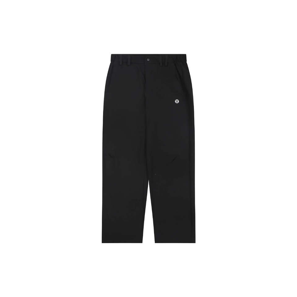Lululemon Performance Quick-Dry Straight-Leg Pants Black Front view