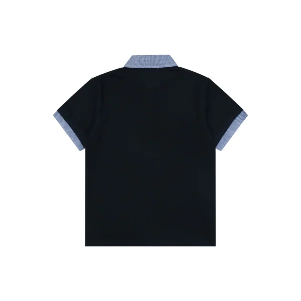 Miu Miu Layered Check Collar Polo Shirt Back view