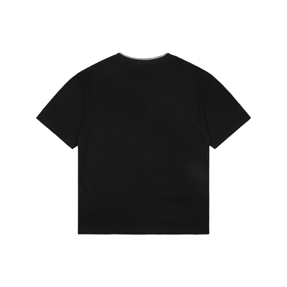 Moncler Archive Double-Layer Collar T-Shirt Black Back view