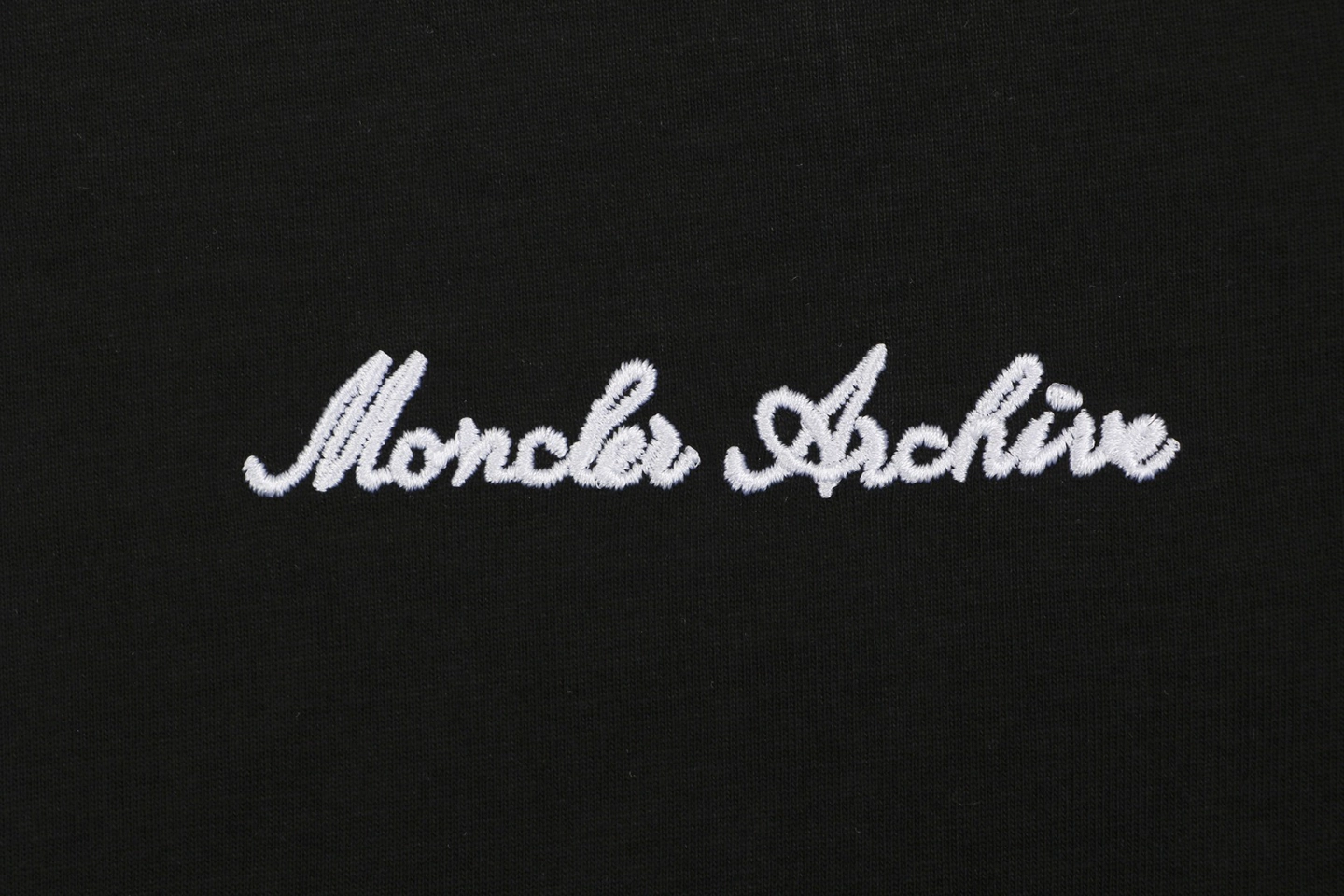 Moncler Archive Double-Layer Collar T-Shirt Black Brand