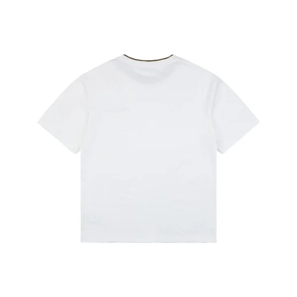 Moncler Archive Double-Layer Collar T-Shirt White Back view