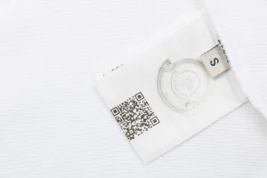 Moncler Contrast Collar Signature Embroidery Cotton Piqué Polo Shirt White Wash label