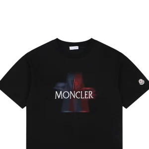 Moncler Gradient Logo Graphic T-Shirt Black