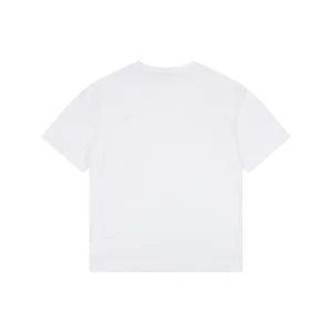 Moncler Logo Patch Cotton T-Shirt White Back view