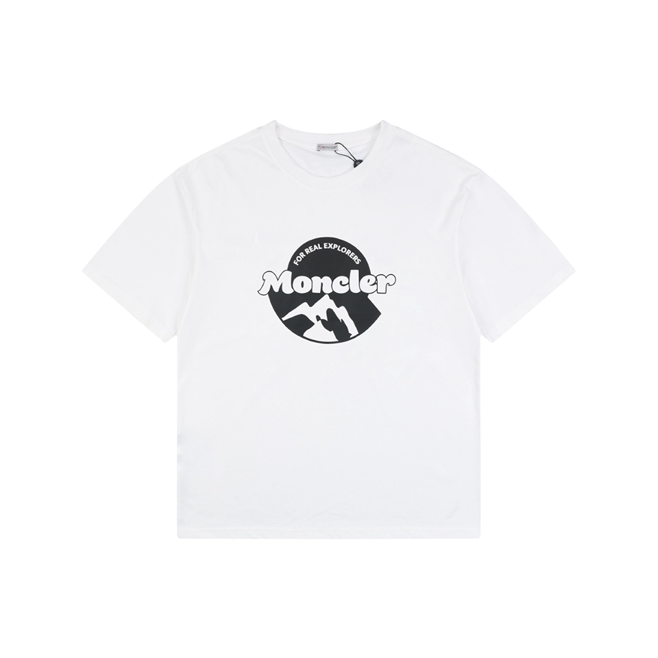 Moncler Mountain Logo Graphic T-Shirt Front view