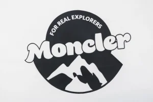 Moncler Mountain Logo Graphic T-Shirt Front Print