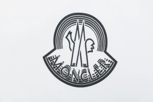 Moncler Outline Logo Cotton T-Shirt White Brand