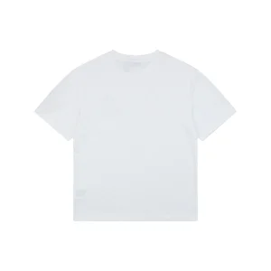 Moncler Outline Logo Cotton T-Shirt White Back view