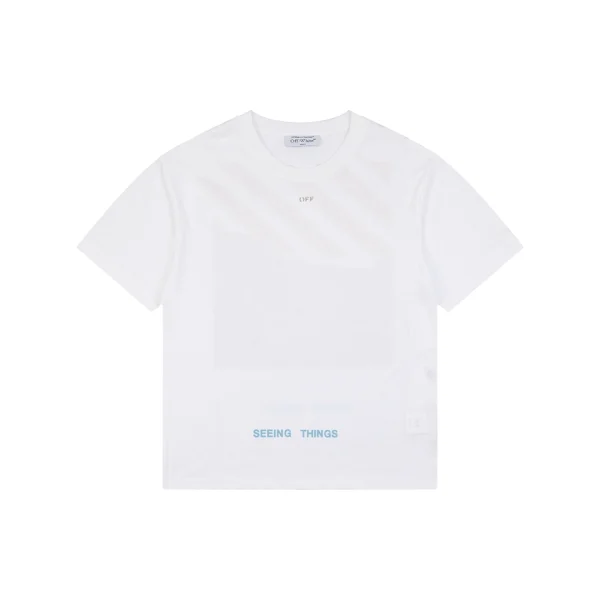 OFF-WHITE Vintage Portrait Graphic T-Shirt Front view