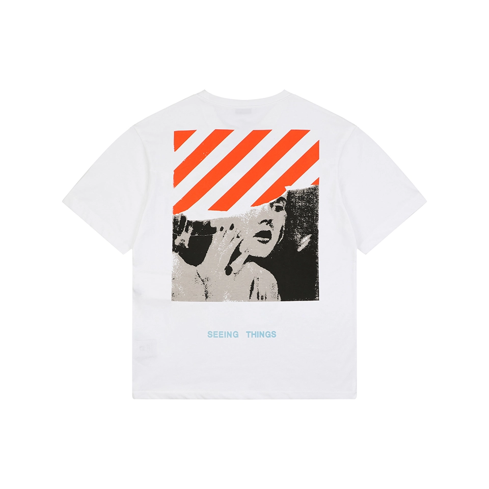 OFF-WHITE Vintage Portrait Graphic T-Shirt Back view