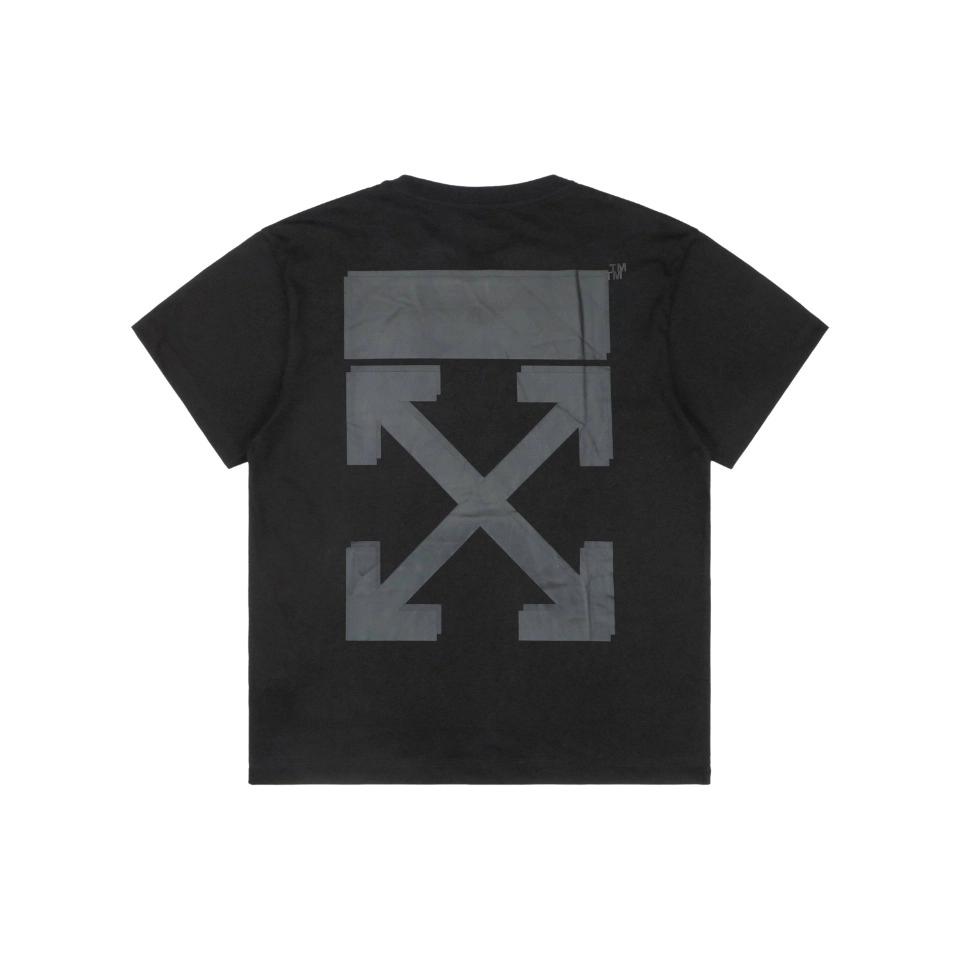 Off-White Arrow Graphic Black T-Shirt Back view