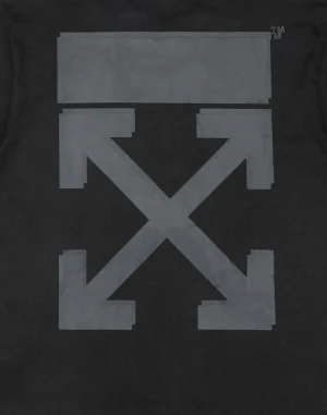 Off-White Arrow Graphic Black T-Shirt Back Print