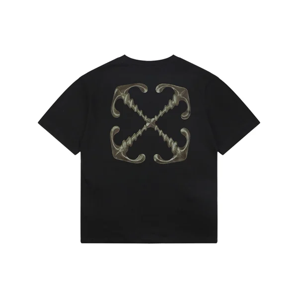 Off-White Distressed Metal Arrow T-Shirt Back view