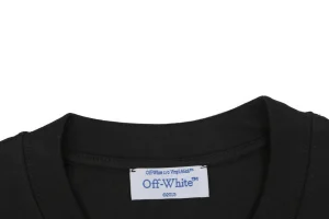 Off-White “Equestrian Arrow” Graphic T-Shirt Black Collar