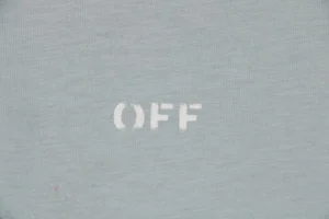 Off-White Grey Galaxy Paint Splatter Arrow Graphic T-Shirt Brand Print