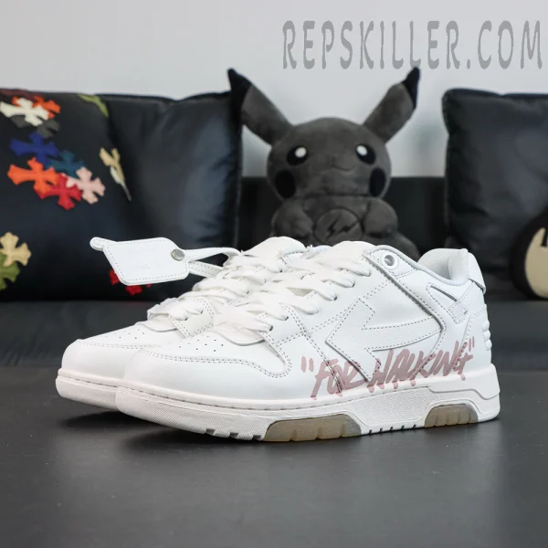Off-White Out of Office 'For Walking - White Pink'