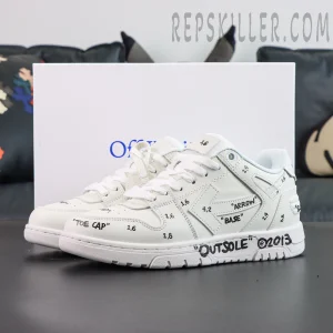 Off-White Out of Office Leather 'WHITE - BLACK'
