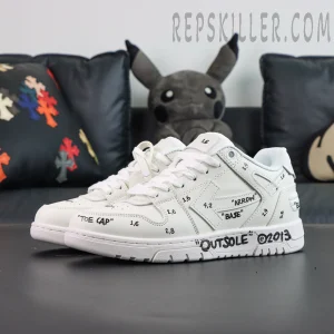 Off-White Out of Office Leather 'WHITE - BLACK'