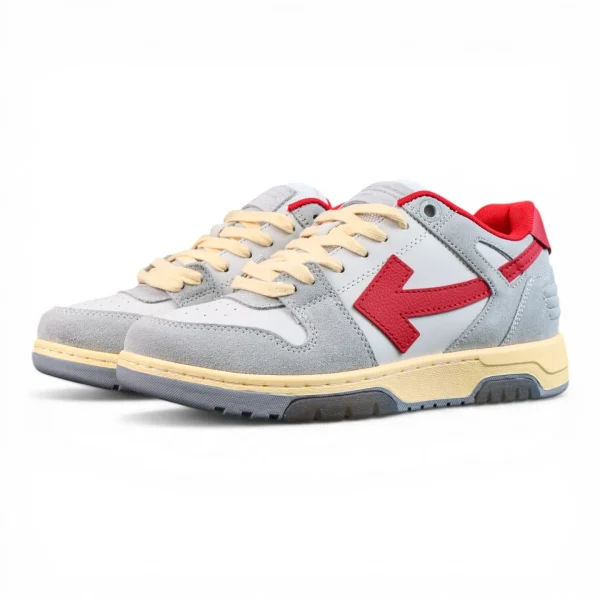 Off-White Out of Office Low 'Light Grey Red'