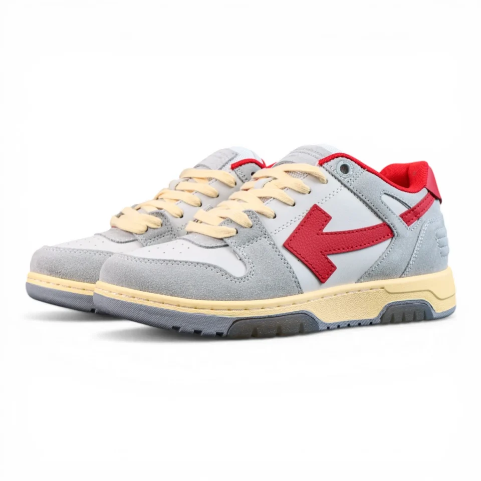 Off-White Out of Office Low 'Light Grey Red'