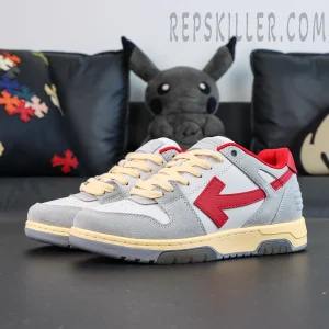 Off-White Out of Office Low 'Light Grey Red'