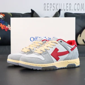 Off-White Out of Office Low 'Light Grey Red'