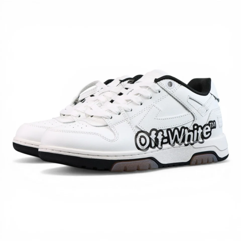 Off-White Out of Office Low 'Logo Print - White Black'