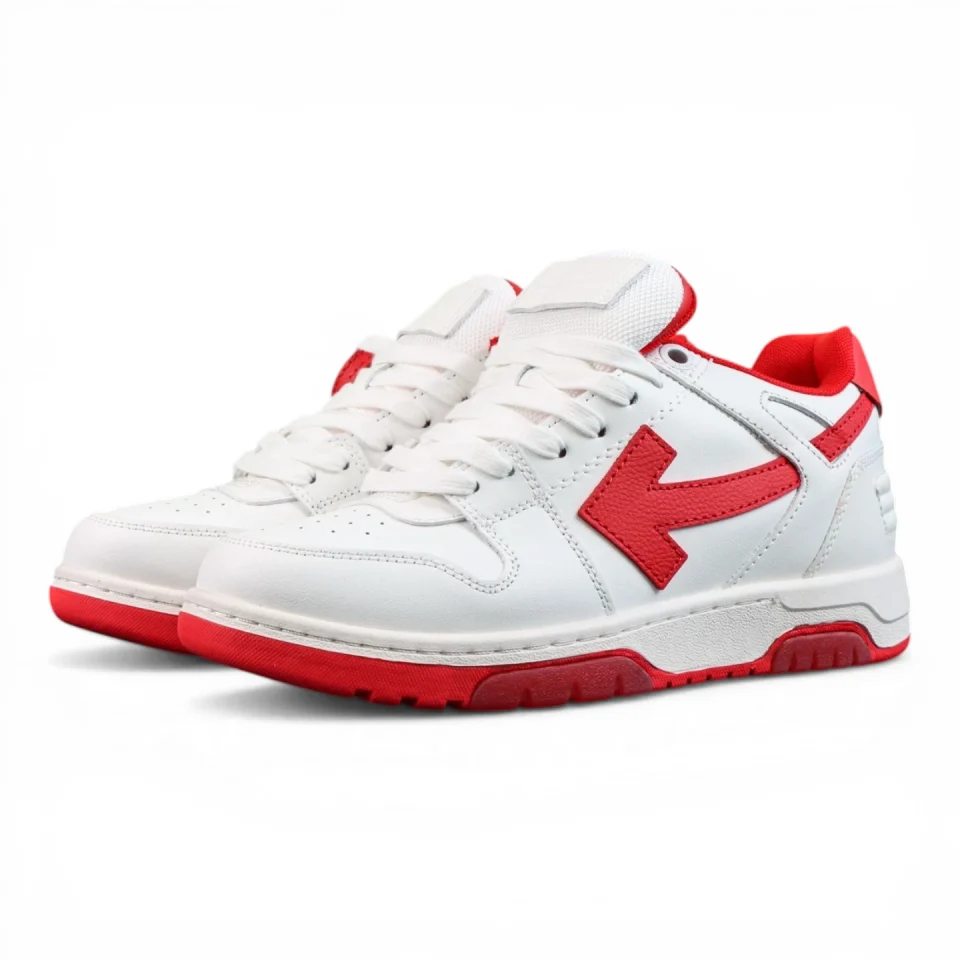 Off-White Out of Office Low 'White Red'