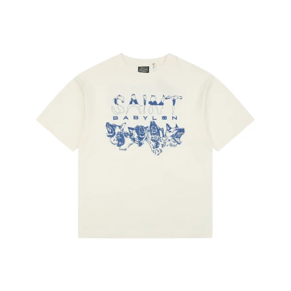 Saint Michael “Babylon Wolves” Vintage T-Shirt Front view