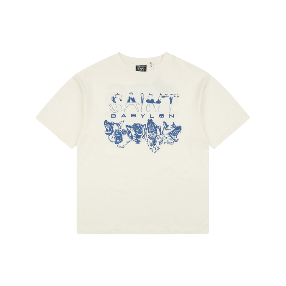 Saint Michael “Babylon Wolves” Vintage T-Shirt Front view