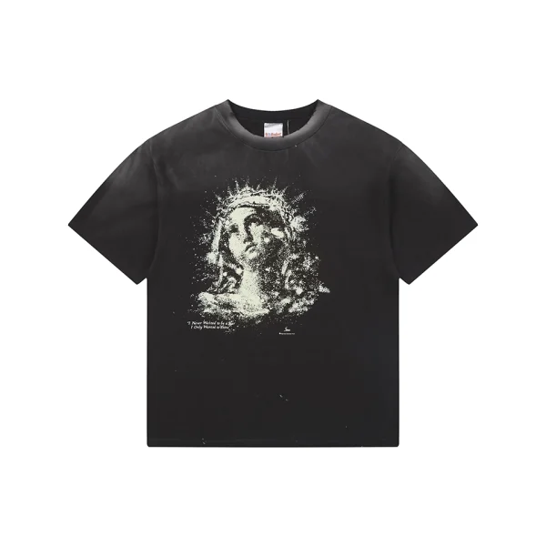 Saint Michael Glow-in-the-Dark Thorn Madonna T-Shirt Front view