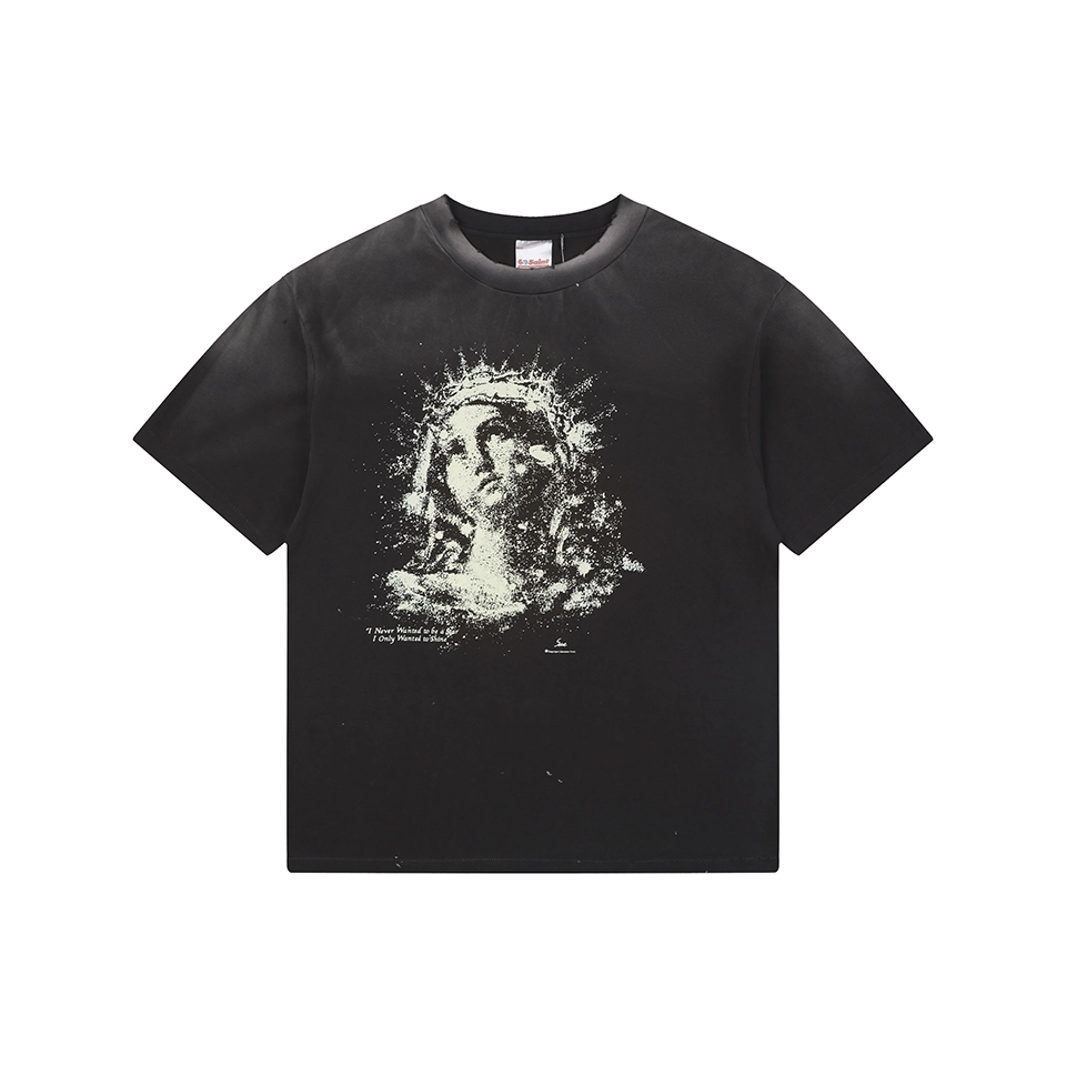 Saint Michael Glow-in-the-Dark Thorn Madonna T-Shirt Front view