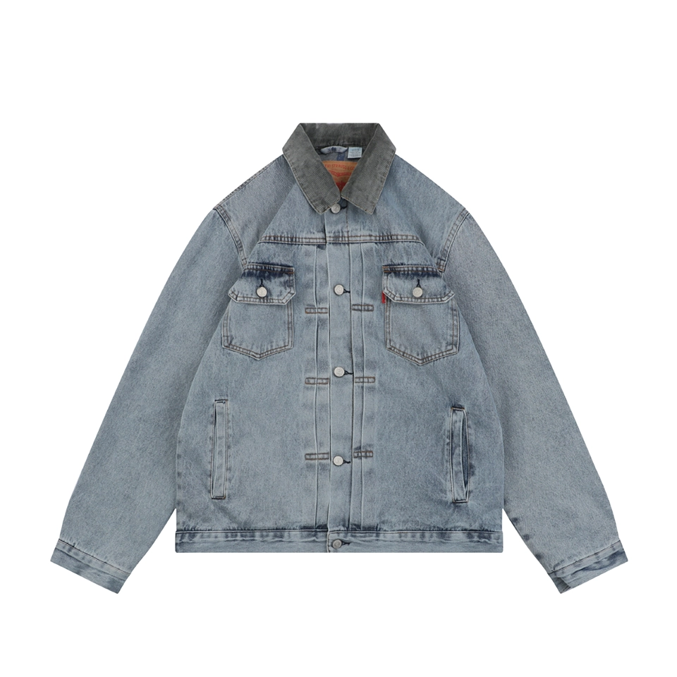 Stussy × Levi’s 150th Anniversary Embossed Denim Jacket Front view