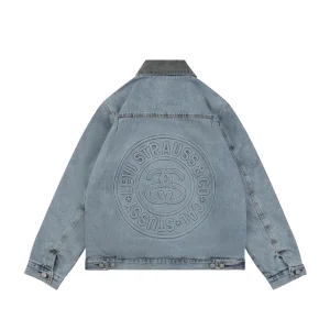 Stussy × Levi’s 150th Anniversary Embossed Denim Jacket9.jpg