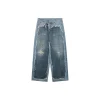 Acne Studios 1981M Trompe-l’œil Distressed Wide-Leg Jeans