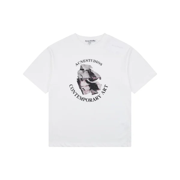 Acne Studios Contemporary Art Graphic T-Shirt Front view